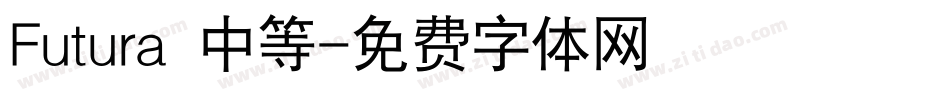 Futura 中等字体转换